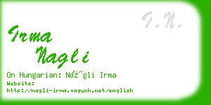 irma nagli business card